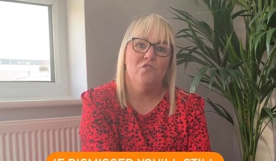 Nautilus strategic organiser Cheryl McCann took part in a live Q&A session on Instagram. Image:Nautilus strategic organiser Cheryl McCann took part in a live Q&A session on Instagram.