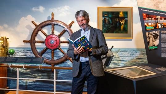 Author Andrew Linington during the Nautilus history book's launch at the Nautilus General Meeting in 2023. Image: Brad Wakefield Image:Author Andrew Linington during the Nautilus history book's launch at the Nautilus General Meeting in 2023. Image: Brad Wakefield
