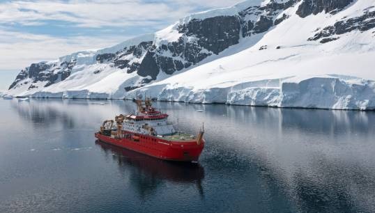 Image:The BAS research vessel RRS Sir David Attenborough. Image: BAS
