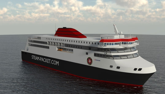 An artist's impression of the new IOMSPCo vessel. Image: Isle of Man Steam Packet Company Image:An artist's impression of the new IOMSPCo vessel. Image: Isle of Man Steam Packet Company