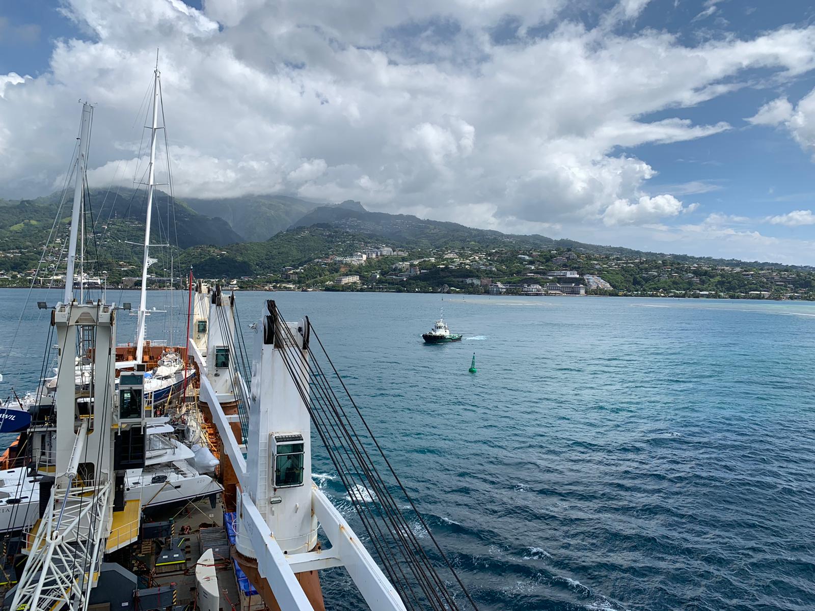 Jack Landsmeer's photo – taken near Papeete, Tahiti, onboard the MV Dolfijngracht (Spliethoff) – won him 'Most beautiful photo of Maritime Week'. Image: Jack Landsmeer Image:Jack Landsmeer's photo – taken near Papeete, Tahiti, onboard the MV Dolfijngracht (Spliethoff) – won him 'Most beautiful photo of Maritime Week'. Image: Jack Landsmeer