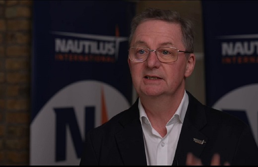 Image:Nautilus general secretary Mark Dickinson. Image: Nautilus International